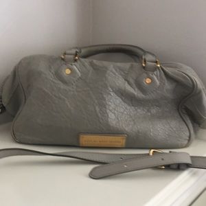 Marc by Marc Jacobs gray leather handbag